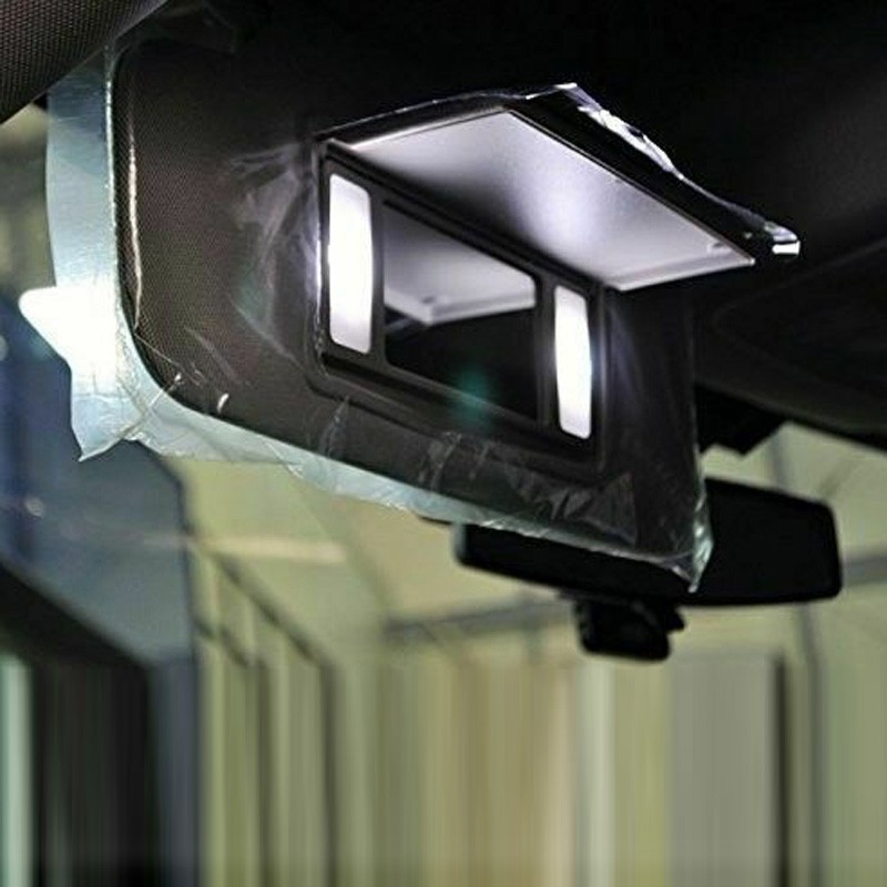 6 Chiếc Xenon Trắng 3SMD 6641 6614F Bóng Đèn LED Chống Nắng Gương Trang Điểm Cầu Chì Đèn