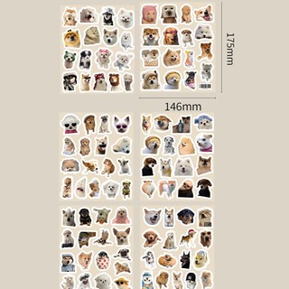 100 Chiếc Dễ Thương Chó Mèo MEME Vui Động Vật Dán DIY Notebook Laptop Kid Hoạt Hình Miếng Dán Đồ Chơi