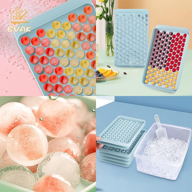 Alittlesetrtu 1Pc 104 Khay Lưới Khuôn Thực Phẩm Nhỏ Dễ Dàng Phát Hành Khuôn Đá Tròn Cho Nước Lạnh VN