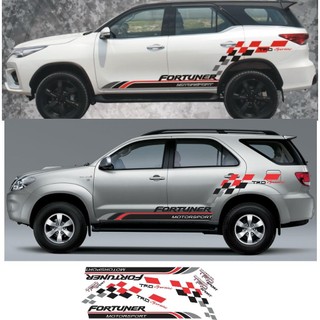 Tem dán sườn xe toyota fortuner, tem xe ô tô 7 chỗ tem dán sườn xe thể thao các dòng ford everest, mitsubishi, mazda