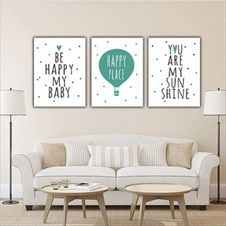 Tranh gỗ treo tường phong cách Bắc Âu đẹp, tranh thiên nhiên đàn hươu, tranh bộ 3 tấm treo tường phòng khách