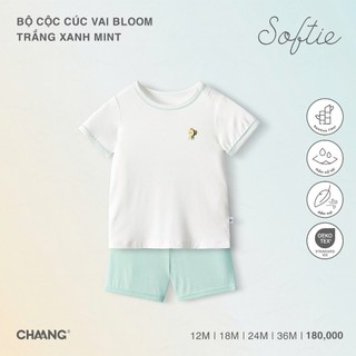 Chaang SS2025 Bộ cộc cúc vai Bloom cho bé