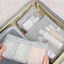 Túi đựng mỹ phẩm FAVORITEGOODS, có dây kéo Túi đựng đồ cầm tay, Túi giặt vệ sinh bằng lưới đa năng thông thường Du lịch
