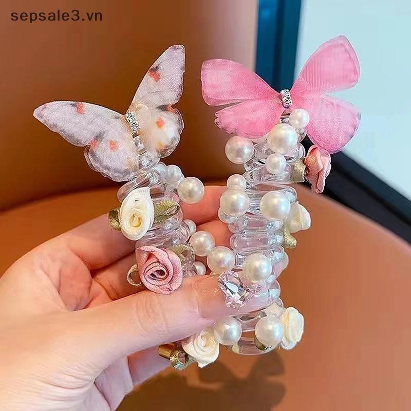 # VN # Dây Điện Thoại Ngọt Ngào Thời Trang Dây Tóc Đuôi Ngựa Hiện Vật Cho Nữ Bé Gái Nhẫn Tóc Thanh Lịch Phụ Kiện Tóc Tinh Tế.