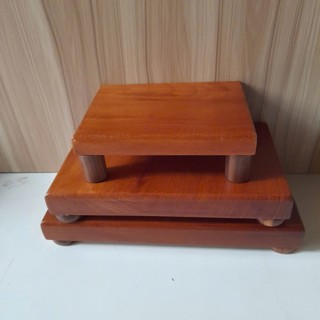 Đôn Gỗ, Đế Gỗ chữ nhật nguyên khối dùng đặt tượng, bonsai, ấm trà, thác khói trầm hương