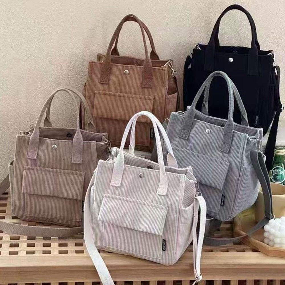 Túi đeo vai đơn SAIA, Túi vải nhung màu trơn, Túi đeo chéo đa năng thời trang đơn giản đa năng có thể tái sử dụng dành cho nữ