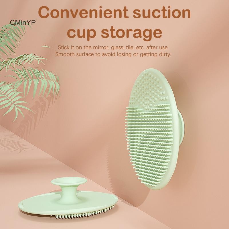 CMinYP Silicone Dầu Gội Bàn Chải Cho Trẻ Sơ Sinh Silicone Mềm Tắm Trẻ Em Bàn Chải Tắm Rửa Tóc Massage Bàn Chải Tắm Vinh Quang