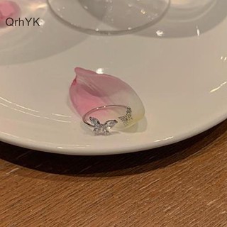 Nhà Máy Thời Trang Hàn Quốc Sang Trọng Lấp Lánh Hợp Kim Nhẫn Nữ Trang Sức Thời Trang Cá Tính Niche Có Thể Điều Chỉnh Mở Tiệc Cưới Trang Sức QrhYK