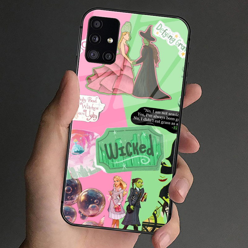 Ốp Điện Thoại Kính Cường Lực Wicked Elphaba 02 Cho Samsung Galaxy S9 Plus S10 S10e S20 FE S20 Plus S21 S22 S23 S24 Ultra Cover