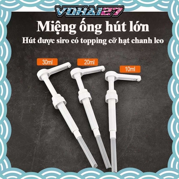 Vòi Bơm Mứt Sệt Loại 10ml, 15ml, 20ml, 30ml