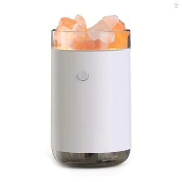 Máy tạo độ ẩm đá muối pha lê Ánh sáng đầy màu sắc Máy tạo độ ẩm phun sương 260mL Máy khuếch tán tinh dầu USB yên tĩnh Máy tạo độ ẩm không khí phun sương mát cho máy tính để bàn tại nhà, văn phòng, phò