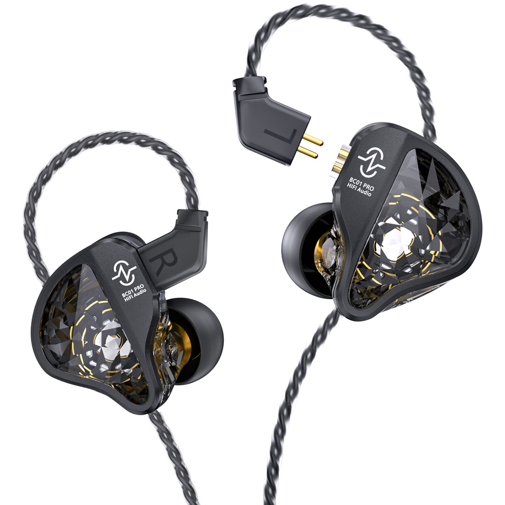 Cxz BC01 PRO DD & BA Tai nghe có dây lai Màn hình trong tai Tai nghe HiFi IEM có OFC có thể tháo rời cho nhạc sĩ