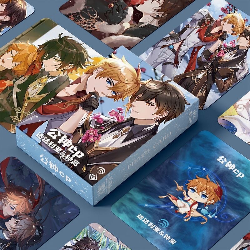 Bộ 50-55 Manga Manhwa Anime Game Tình Yêu Và Không Gian Sâu Genshin Laser Holographic Lomo Cards Honkai Star Rail Light and Night Photocards Aventurine Hologram Bưu Thiếp YM