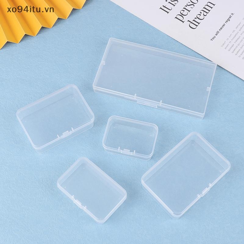 XOITU Chống Bụi Mạnh Mẽ Trang Sức Hộp Đựng Hộp Nhựa Hộp Hình Chữ Nhật Hộp Mờ Hộp Đóng Gói Hộp Bảo Quản VN