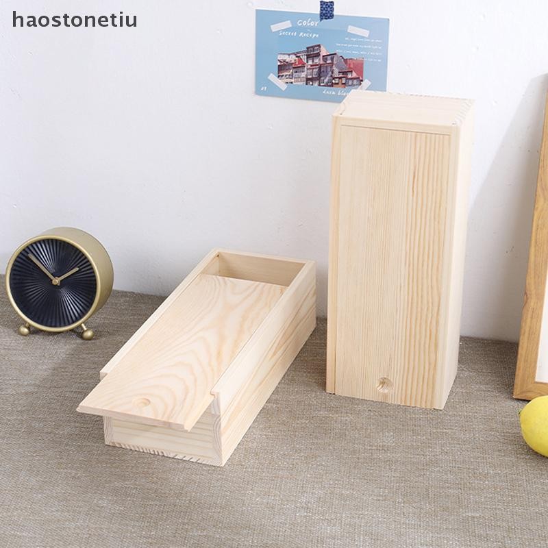 HA Hộp Gỗ Thông Kéo Hộp Trang Sức Tổ Chức Trượt Hộp Gỗ Hộp Bảo Quản Nhà Bằng Gỗ Bảo Quản Hộp Đựng Đồ Lưu Trữ Hộp n