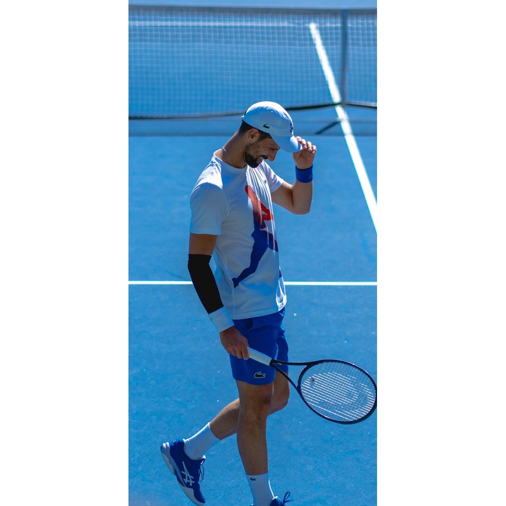 Áo thun cổ tròn tay ngắn Spot Australia Open Tennis, cotton cao cấp