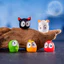 Đèn ngủ Halloween đen phát sáng để bàn trang trí phong cảnh mini, làm vườn DIY, đồ gốm bể cá