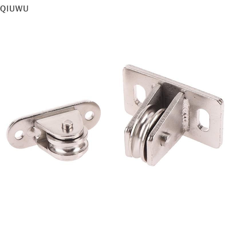 Con lăn ròng rọc QIUWU Vòng bi song công Ròng rọc bánh xe rãnh có thể tháo rời im lặng để xử lý và di chuyển vật liệu.