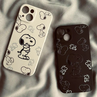 Line Snoopy Phim Hoạt Hình Cặp Đôi Dễ Thương Phong Cách Note20 Vỏ Dành Cho Samsung A23 A24 A25 a55 s22 s22plus ultra Case Girly S23 S23Plus s23fe s24 s24plus s24ultra s21FE Vỏ