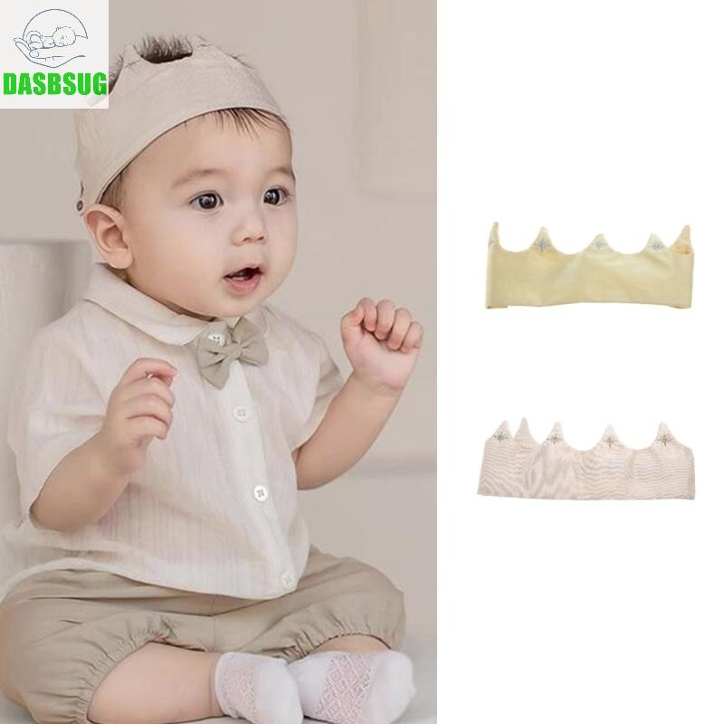 Dasbsug Bé Sinh Nhật Đầu Tiên Mũ Vương Miện Băng Đô Bò Mũ Vải Cho Bé Trai Bé Gái