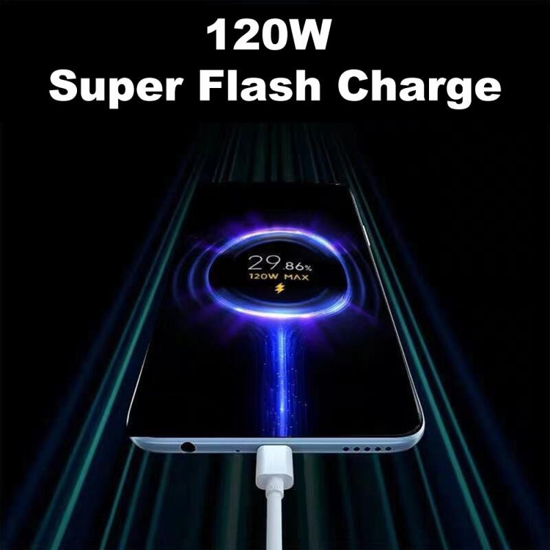 Ảnh Fonken 120W Turbo Cáp Sạc USB Loại C Dây Dữ Liệu Cho Xiaomi Mi 13 12 Pro Redmi Note 11 12 Realme POCO 2