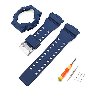 Bộ dây đeo đồng hồ bằng nhựa đầy màu sắc cho Casio G-shock GA-100 Series Vỏ bọc cao su GA-120 GA-140 GLS-100 GAX-100 GD-100 GD-110 Bộ vỏ đồng hồ Nam Nữ