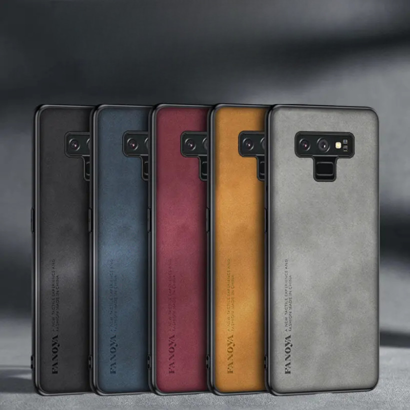 Dành Cho Samsung Galaxy Note9 N960F Ốp điện thoại Da PU Chống Sốc Da Cứng Ốp điện thoại Mờ Ốp điện thoại Silicon Cho Samsung Note 9