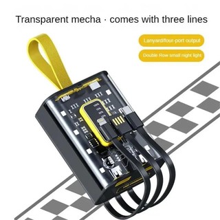 Sạc Dự Phòng 30000mah Trong Suốt Sạc Nhanh 66W/20W Tích Hợp Cáp Sạc Và Cổng Sạc Nhanh ip all phone