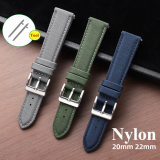 Dây đeo đồng hồ bằng vải Nylon cao cấp 20mm 22mm Dây đeo đồng hồ đa năng thay thế cho Seiko 5 Diver Phát hành nhanh Vòng đeo tay thể thao cho nam nữ Dây đeo đồng hồ Quà tặng
