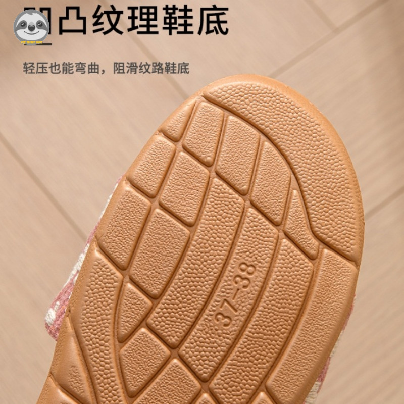 Phong cách Nhật Bản Muji Style / Nam Nữ Cặp Đôi Trong Nhà Ngoài Trời Dép Lanh Nhà / Dép Sàn Gỗ Mở