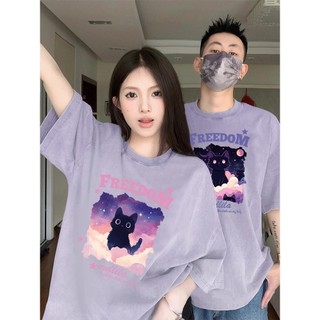 2025 Thương Hiệu Mới 100% Cotton Unisex Áo Thun Nữ Tay Ngắn Nam Nữ Baggy Cổ Tròn In Hình Độc Đáo Cặp Đôi Tee