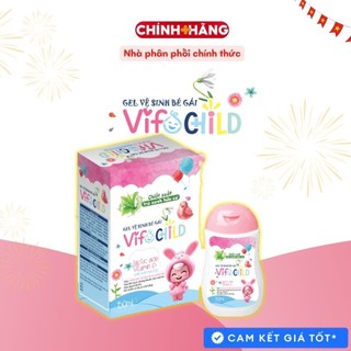 Gel vệ sinh bé Gái VIFOCHILD 150ml Dùng cho trẻ từ sơ sinh Chăm sóc dịu nhẹ vùng nhạy cảm Baby 2