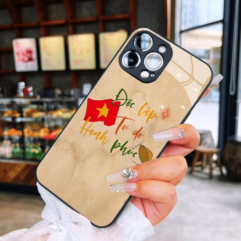 Ốp Ống Kính Mũ Hạnh Phúc Độc Lập Miễn Phí Cho iPhone 16 17,15 14 13 12 11 X XS XR 8 7 6 Pro Max Plus Mini 6s 6g 7g 8g 6p 7p 8p