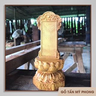 Chạm khắc theo yêu cầu Bài vị thờ - Linh vị thờ Hương Linh gỗ tự nhiên - Hương vị gỗ