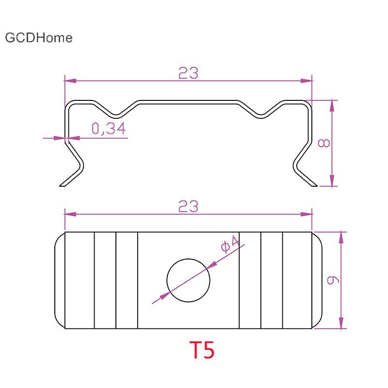 Gcdhome 50 Cái Giá đỡ kẹp ống LED T5 / T8 cho ổ cắm đèn / Đèn trần / Đèn cố định cho thiết bị điện gia dụng HOT
