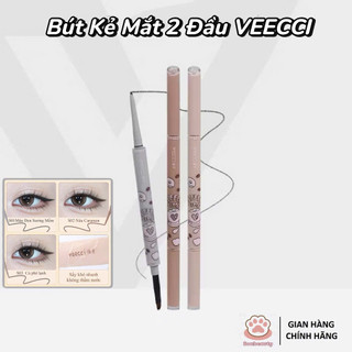 [ VEECCI] Bút Kẻ Mắt VEECCI, Bút Kẻ Mắt Ngòi 1.3mm Màu Đen Mờ Tự Nhiên Không Thấm Nước Và Lâu Trôi 50mg