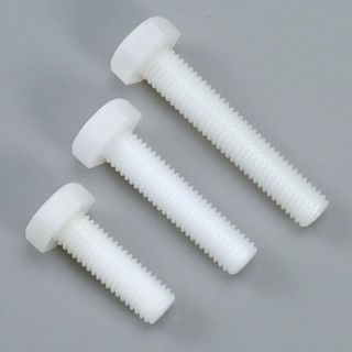 ((LXY) Bulong lục giác ngoài Nylon , Ốc lục giác nhựa M3 / M4 / M5 / M6 / M8 / M10 / M12 * L: 4-200mm (RM-VN-1)