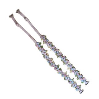Dây đeo áo ngực hoa METALWRK, Dây đeo vai hoa ren Polyester, Dây đeo áo ngực có thể điều chỉnh trang trí chống trượt thay thế