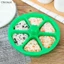 Khuôn Sushi 6 Lỗ Onigiri Rice Food Press Khuôn Làm Sushi Hình Tam Giác [VN]