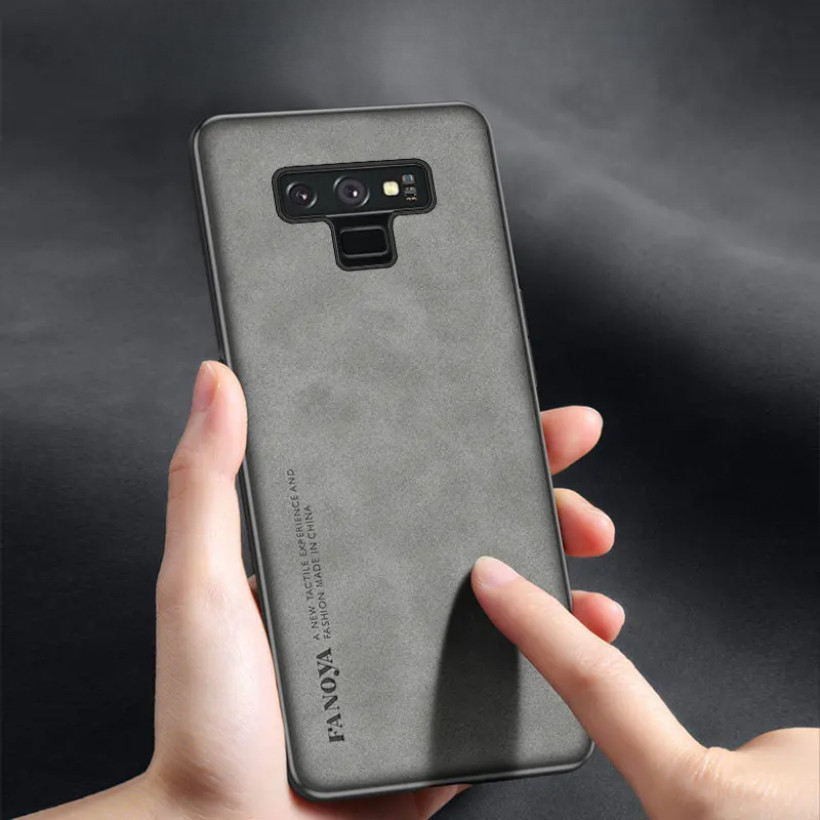 Dành Cho Samsung Galaxy Note9 N960F Ốp điện thoại Da PU Chống Sốc Da Cứng Ốp điện thoại Mờ Ốp điện thoại Silicon Cho Samsung Note 9