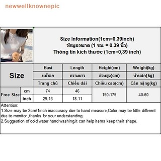 Newwellknownepic Mùa Hè Màu Trơn Retro Dệt Kim Áo Thun Nữ Cổ Tròn Bay Tay Crop Top VN