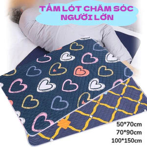 Tấm Lót Chống Thấm 4 Lớp Cho Em Bé Và Người Già Size To 100x150cm Tấm Lót Chống Thấm 2 Mặt Điều Dưỡng Pad Kinh Nguyệt