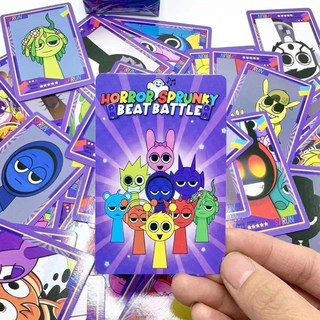 Sprunki Anime Collection Card 54cards Sprunki Incredibox Nhân vật Raddy Wendy Black Collection Card Anime Thẻ kỷ niệm saixit2vn