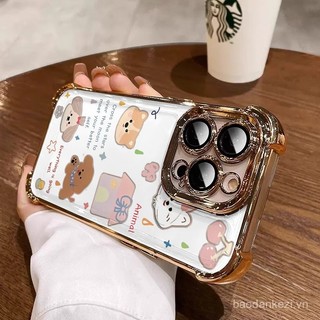3 In1 Động Vật Dễ Thương Dành Cho Redmi 13X A5 10 10C 12 12C 13C 14C Vỏ Điện Thoại Mềm Chống Rơi Vỏ Bảo Vệ Dễ Thương