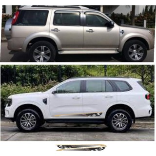 Tem xe decal dán xe ô tô 7 chỗ ford everest, tem dán sườn se SUV, tem xe thể thao mẫu mới, tem dán xe 7 chỗ.