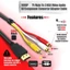 Cáp AV GODD Plug and Play Cáp HDTV sang 3RCA để truyền tín hiệu tốc độ cao Dễ sử dụng Thiết kế Bộ phát tín hiệu