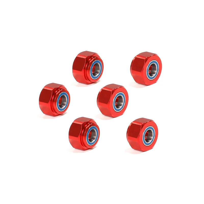2 Chiếc Nâng Cấp Nhôm Bánh Trước Lục Giác Adapter Có Vòng Bi Cho Xe TAMIYA DT-03 RC