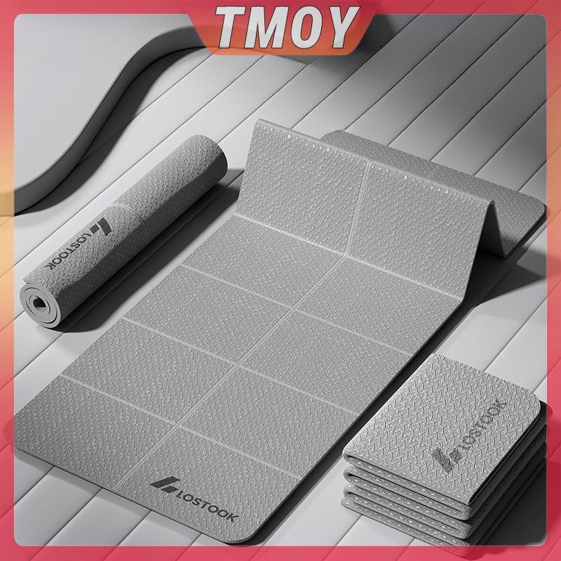 TMOY 1 Thảm tập Yoga có thể gập lại Thân thiện với môi trường Tpe Gấp du lịch Tập thể dục Thể dục hai mặt chống trượt cho Pilates & bài tập trên sàn TMOY