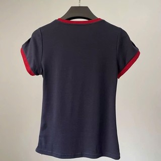 Áo kiểu dáng croptop babytee tôn dáng xanh than 07