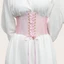 Thắt lưng Corset ren BORAGETE, Thắt lưng thêu hoa lụa rộng co giãn, Thắt lưng cơ thể giảm béo co giãn DIY trang trí thời trang cho váy Quần áo hàng đầu